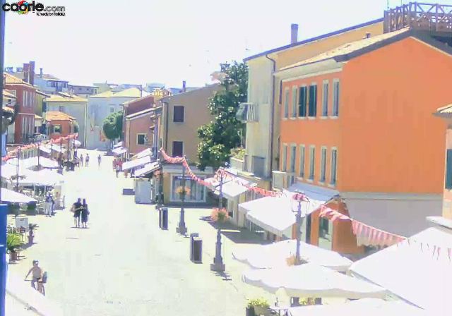 Webcam Caorle centro storico a Caorle in diretta: Rio Terrà delle Botteghe, centro storico